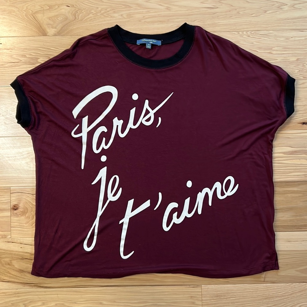 Catherine Malandrino Paris Je T’aime Oversized Top | XS